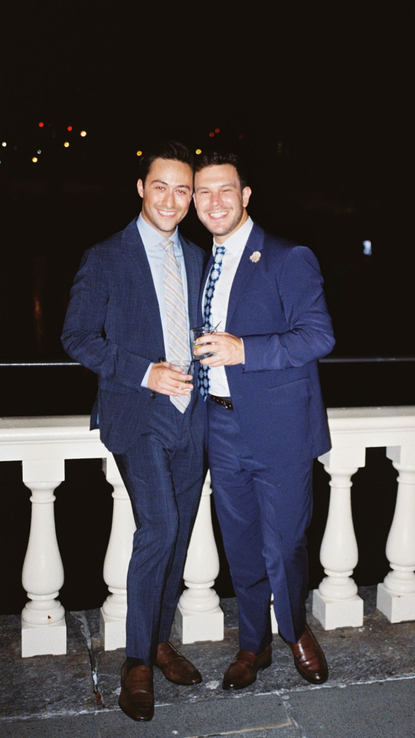 Phil and Zack together at a wedding in Philadelphia